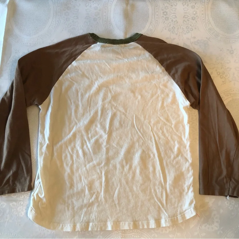 Zara Disney Mickey And Friends Boys Size 9 Long Sleeves Shirt Cream/Brown Top - Picture 2 of 12